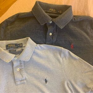 2 Polo Ralph Lauren short sleeve shirts, 100% Cotton, Adult M, EUC